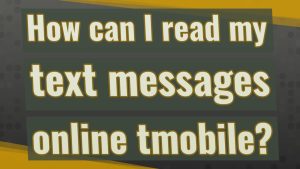 how to read text messages online tmobile