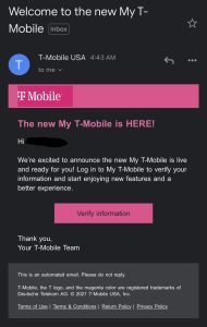 Email T-Mobile Number
