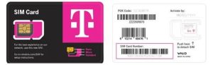 PUK Code for T-Mobile sim card