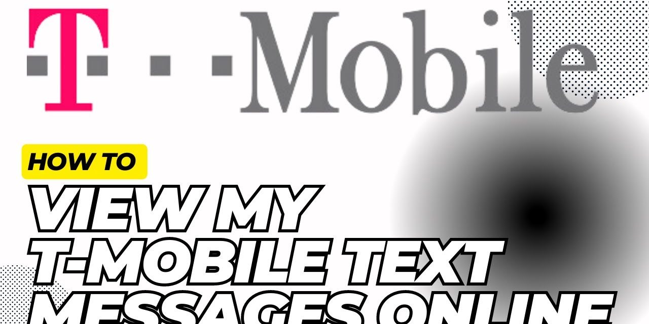 check t mobile text messages online