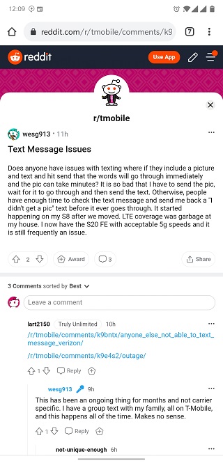 T-Mobile Email to Text not working