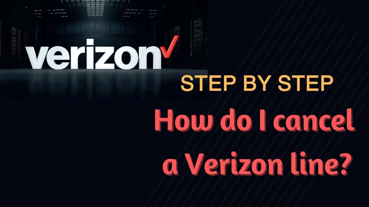 how to cancel a line on verizon