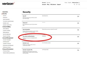 how to change verizon pin in app
