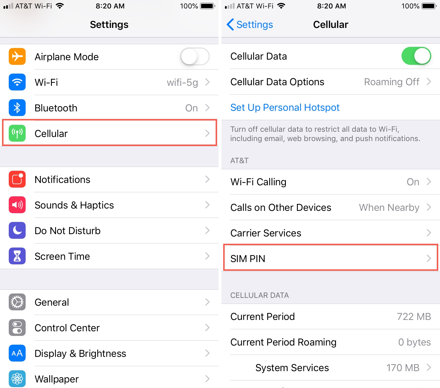 how to find sim pin code