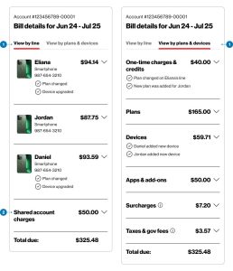 how to look up phone numbers on verizon bill
