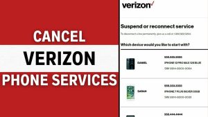 verizon cancel phone