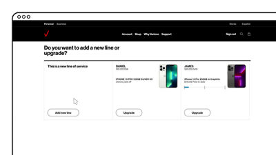 verizon wireless phone upgrade options