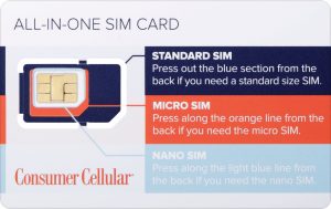 consumer cellular no activation code on box