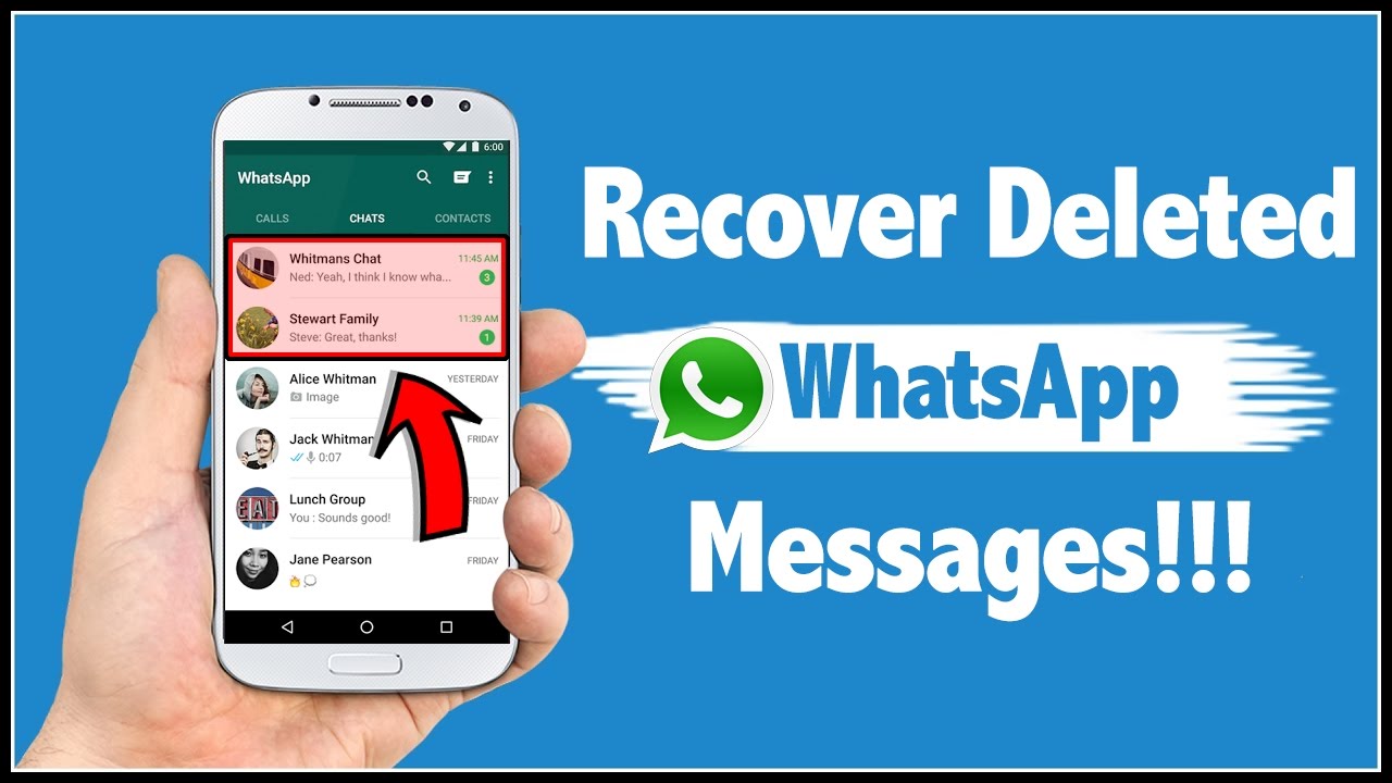 how to recover the deleted messages in whatsapp