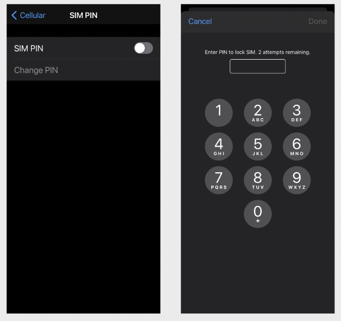 puk code at&t iphone