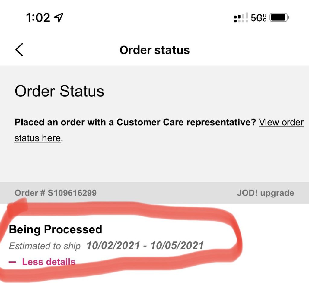  t mobile order status