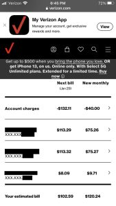 verizon loyalty discount text message