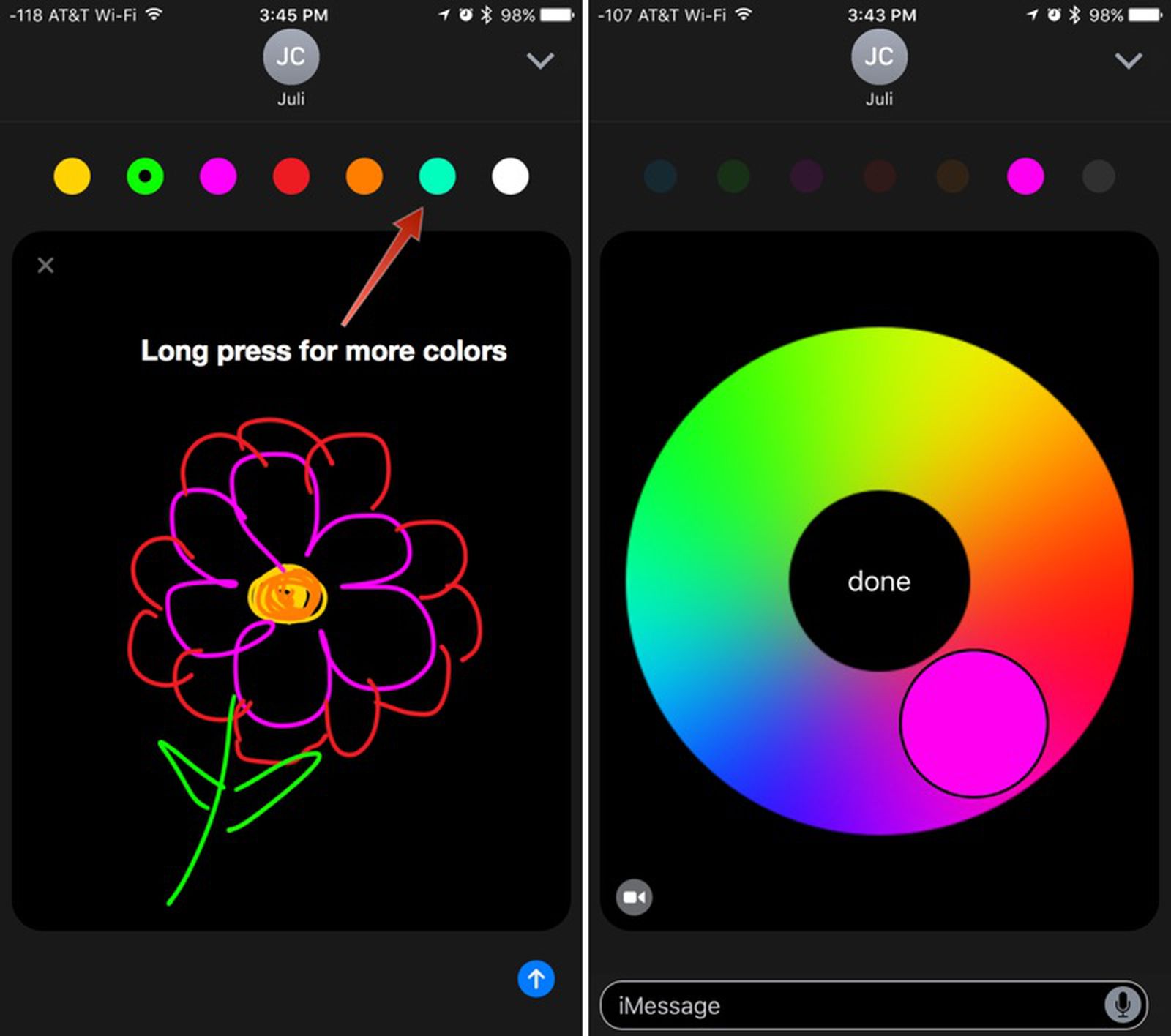 what is digital touch message