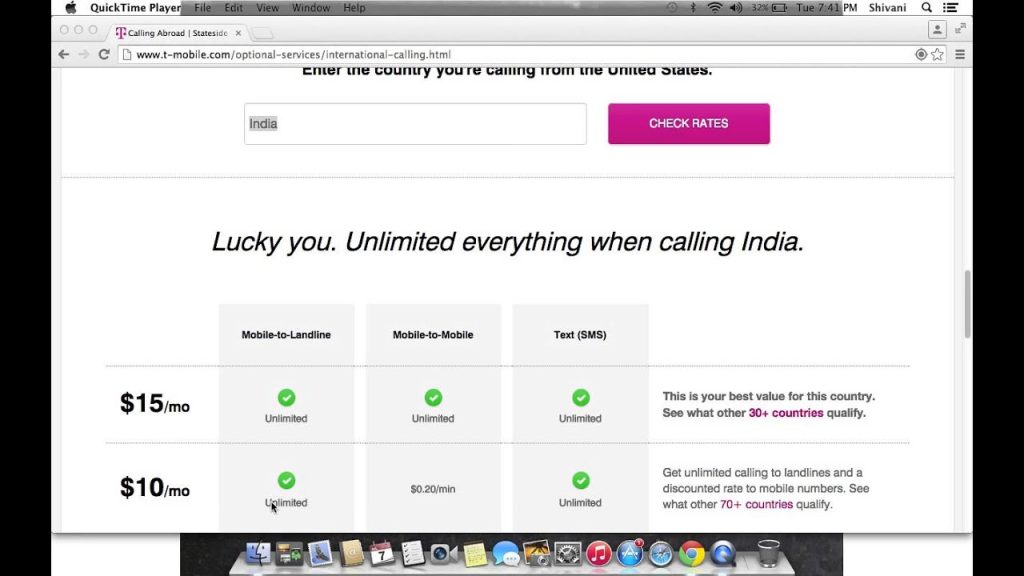  what is t mobile stateside international