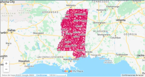 mississippi zip code map