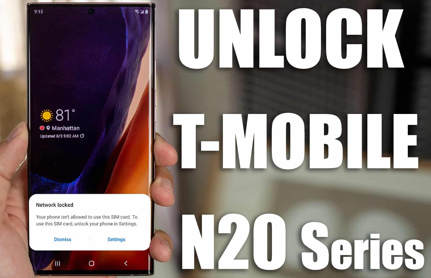 unlock samsung galaxy note 20 tmobile