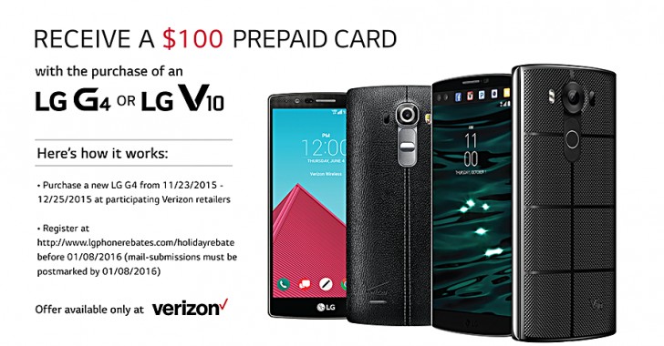 verizon lg g4 rebate