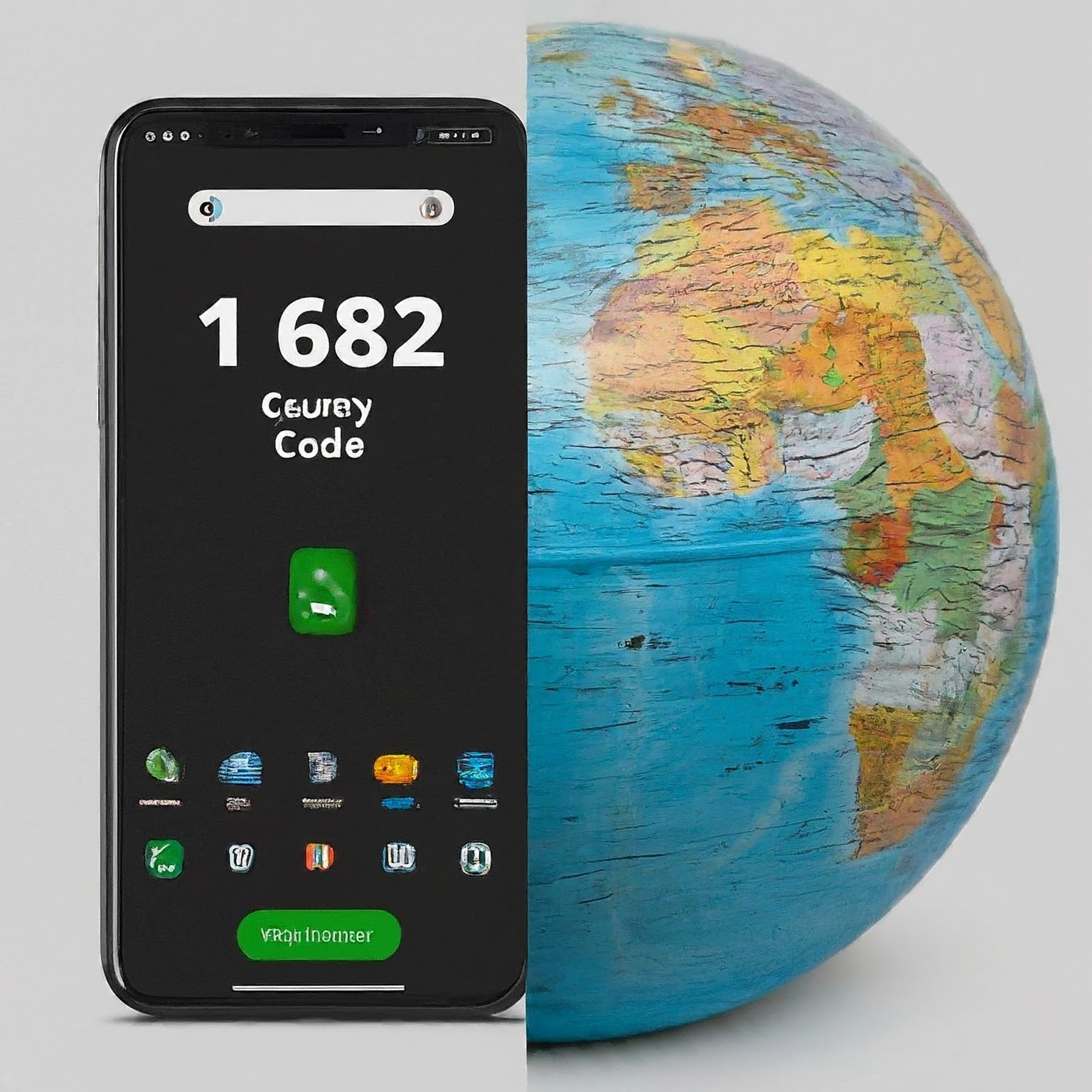 1 682 country code