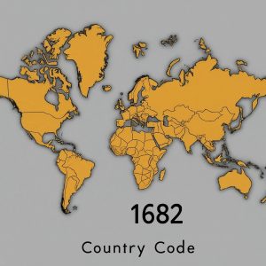 1 682 country code