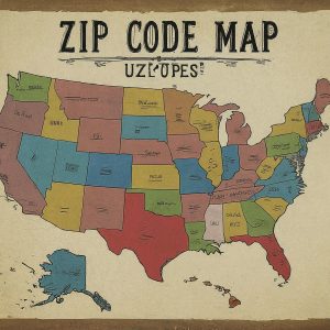 usps zip code map