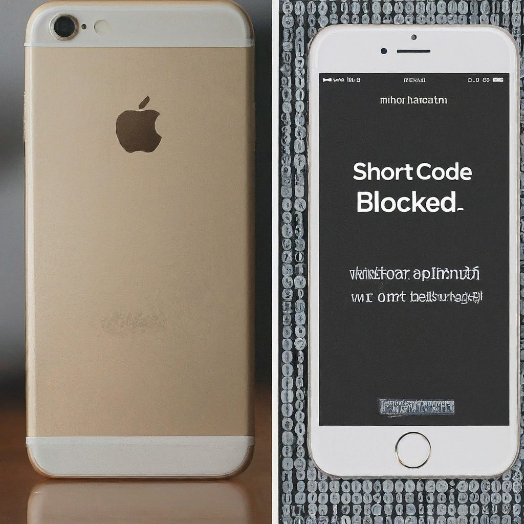 short code messages blocked iphone