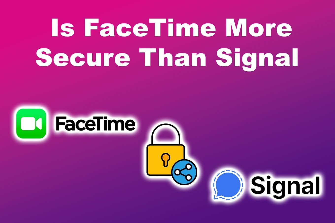facetime vs signal