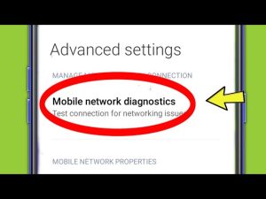 mobile network diagnostics android
