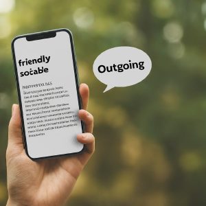 What does outgoing text mean