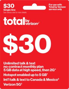 Verizon $30 Plan