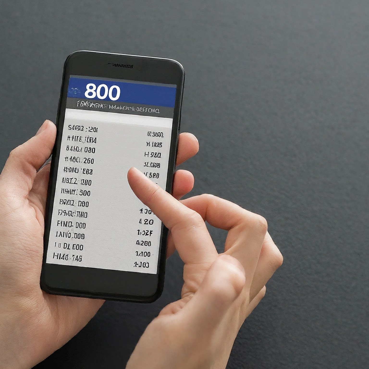 list of 800 numbers