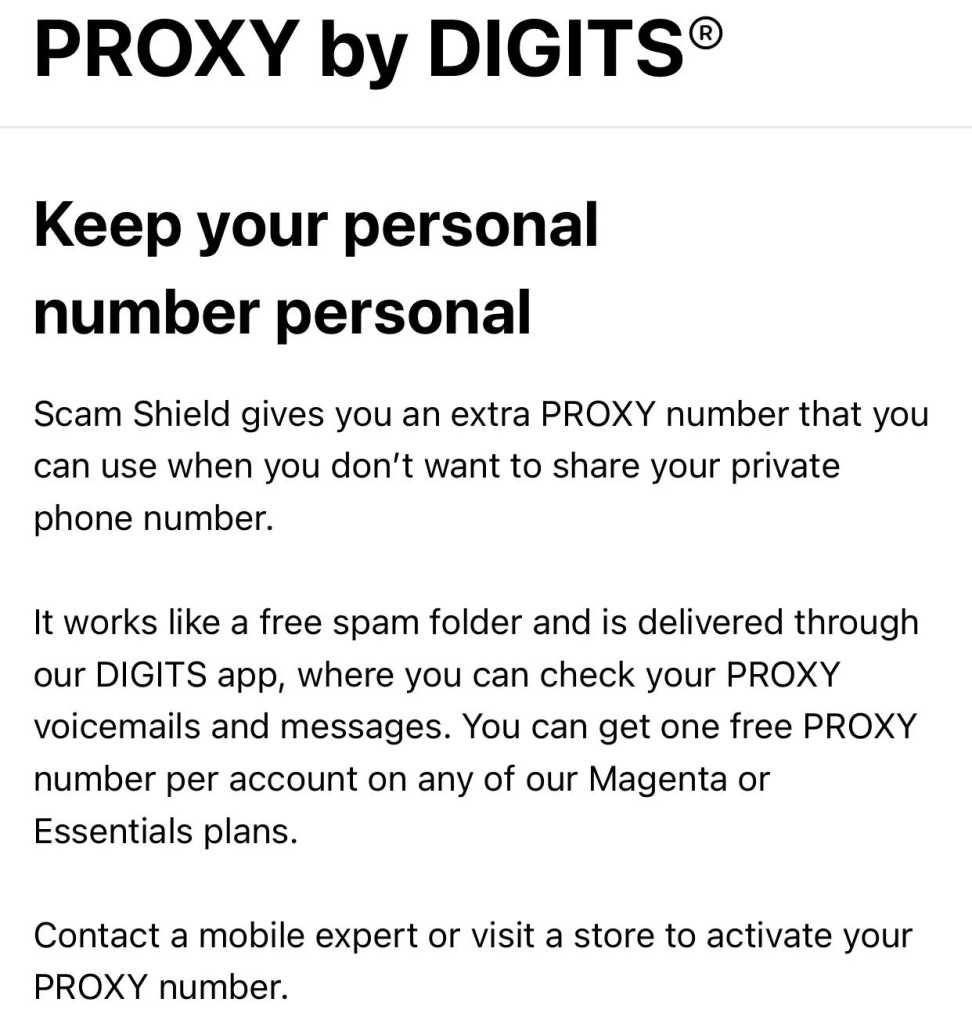 T-Mobile proxy