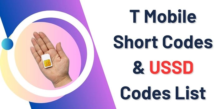 short codes for t mobile