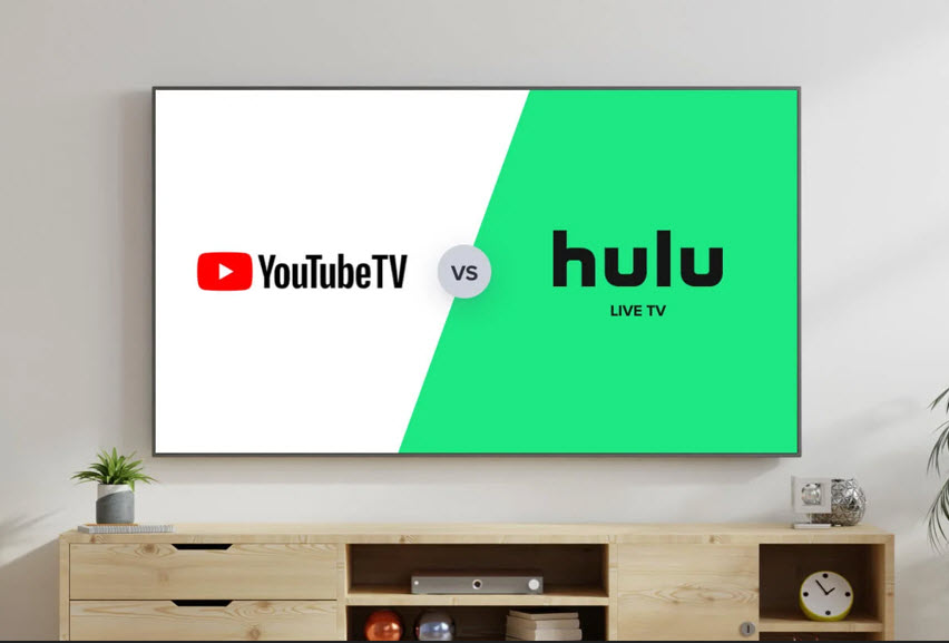 youtube tv vs hulu + live channel comparison 2024