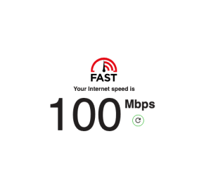 100 mbps internet speed