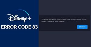 Error code 83
