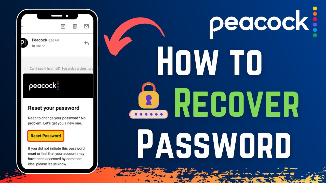 forgot my peacock password