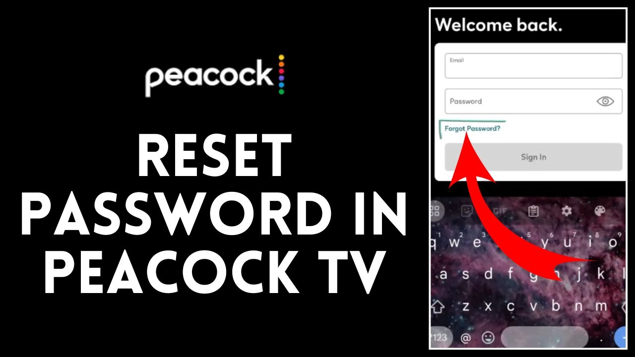 forgot peacock password