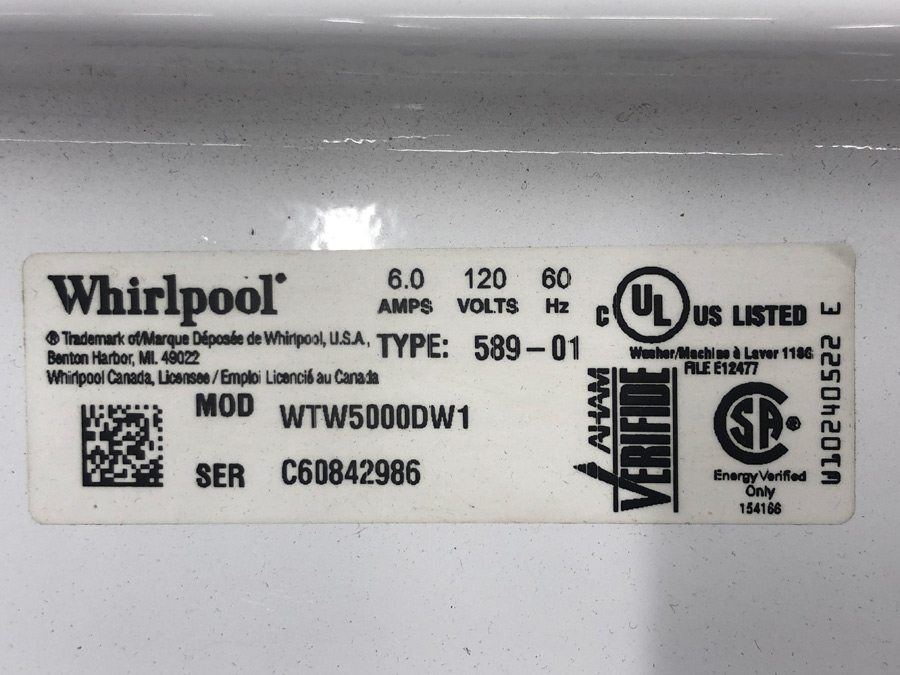 whirlpool serial number manufacture date