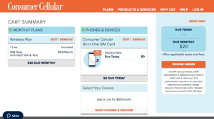 consumer cellular website