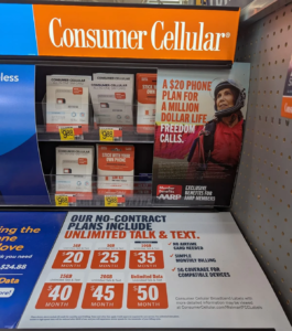 Consumer cellular in walmart
