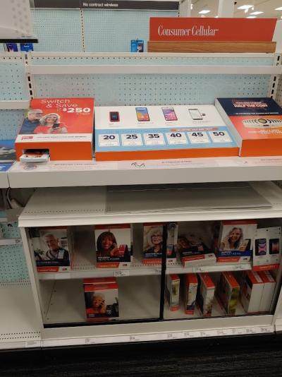 target stores with consumer cellular