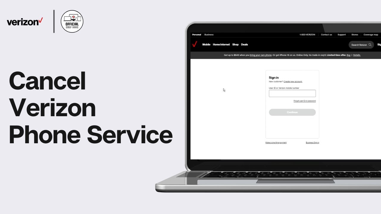 how to cancel verizon