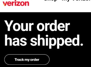 Track verizon order