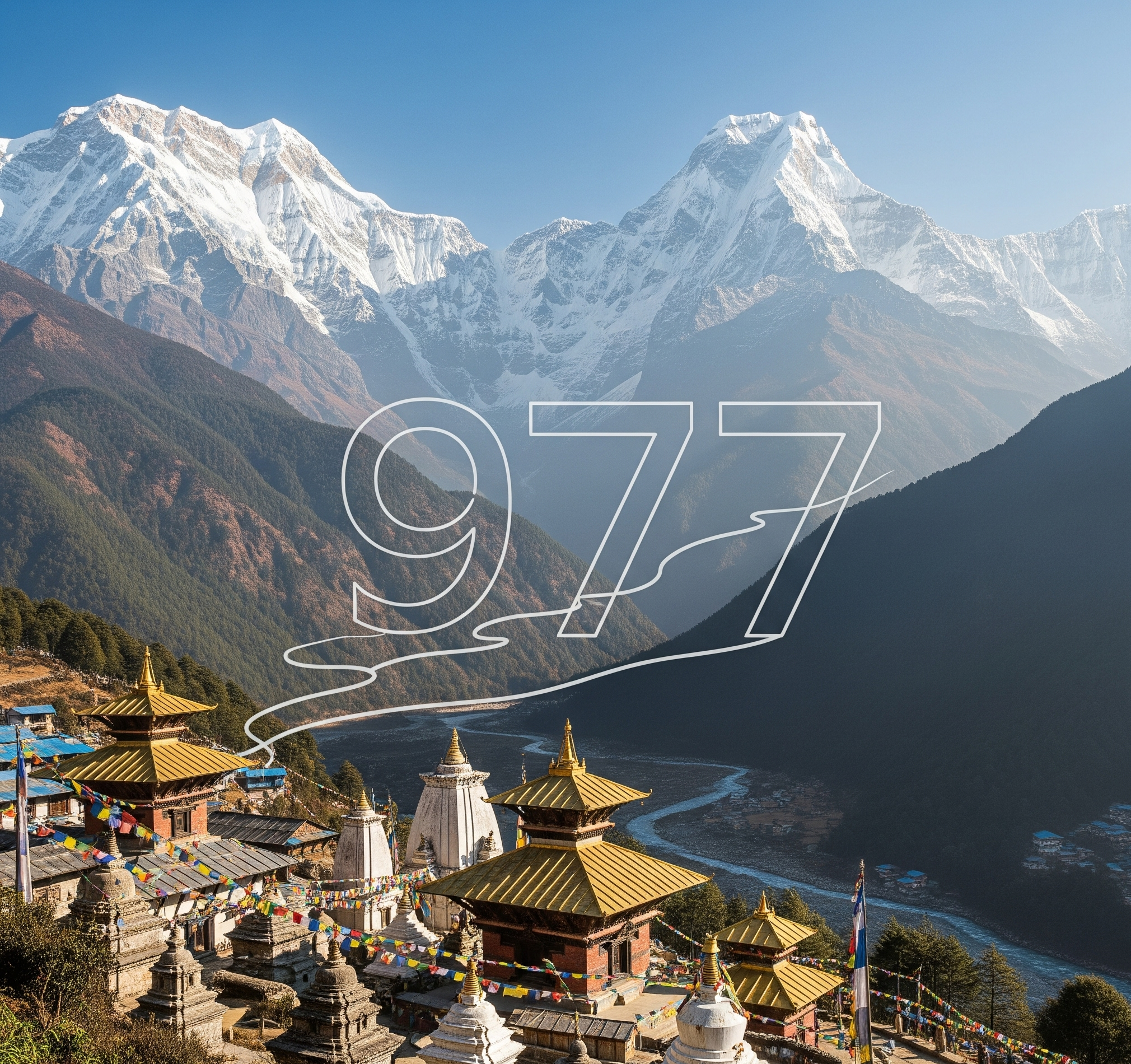 country code 977