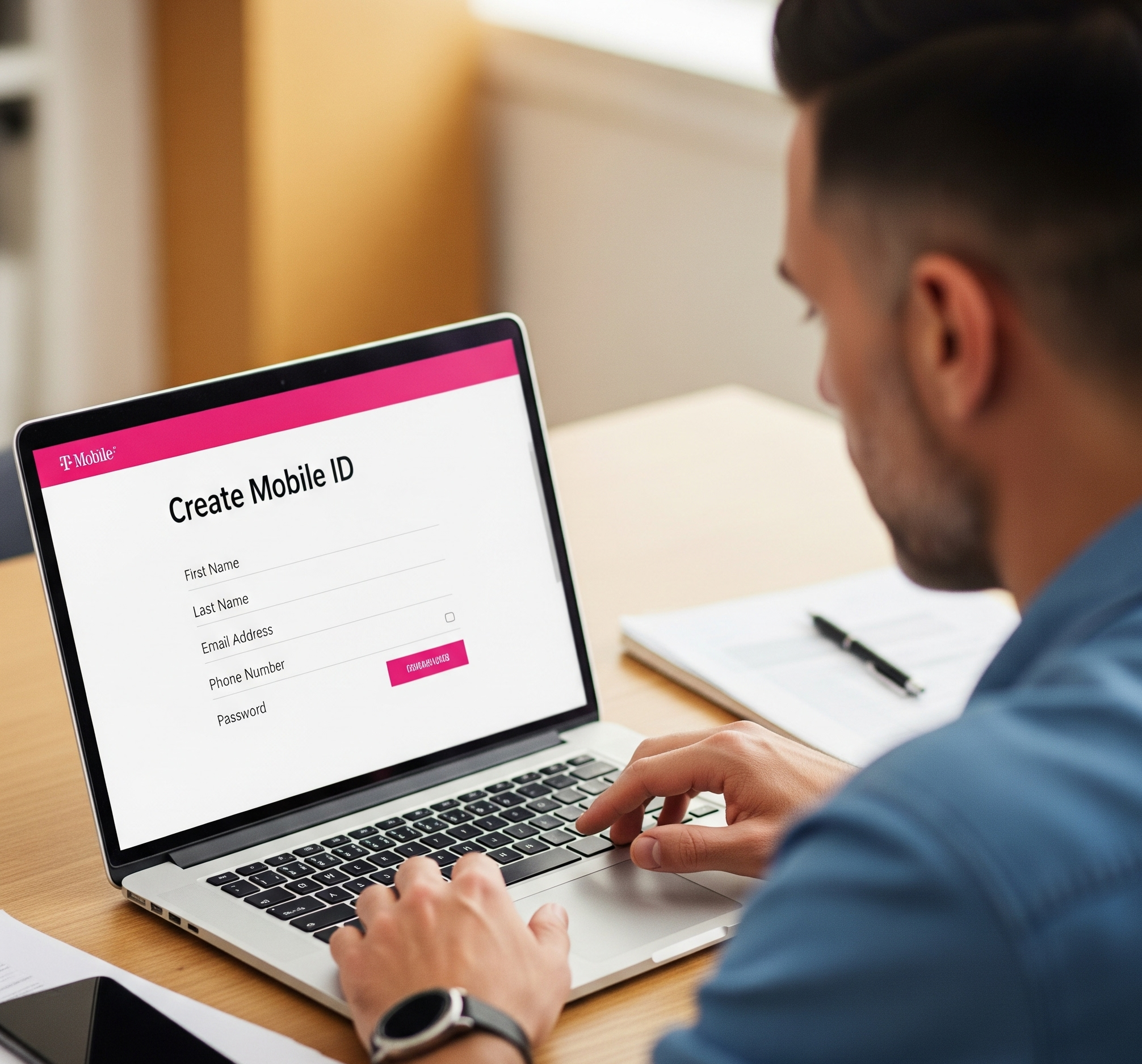 create tmobile id