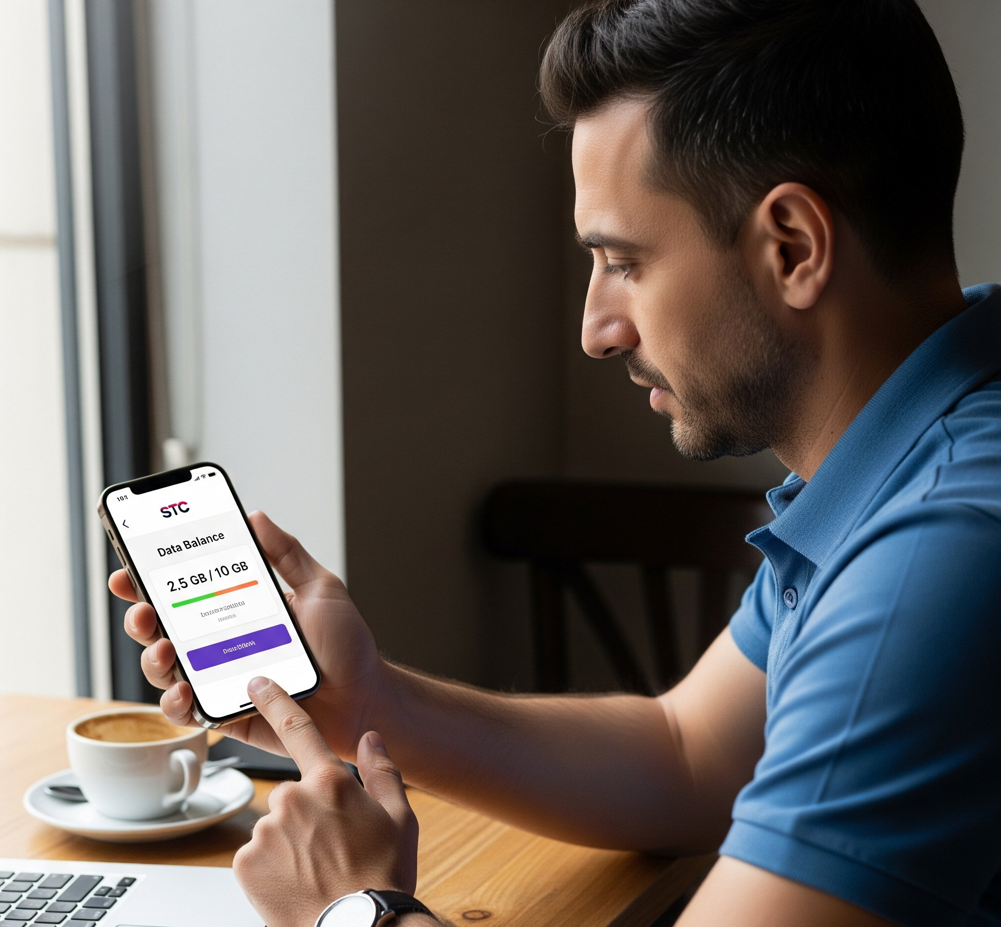 how to check stc data balance