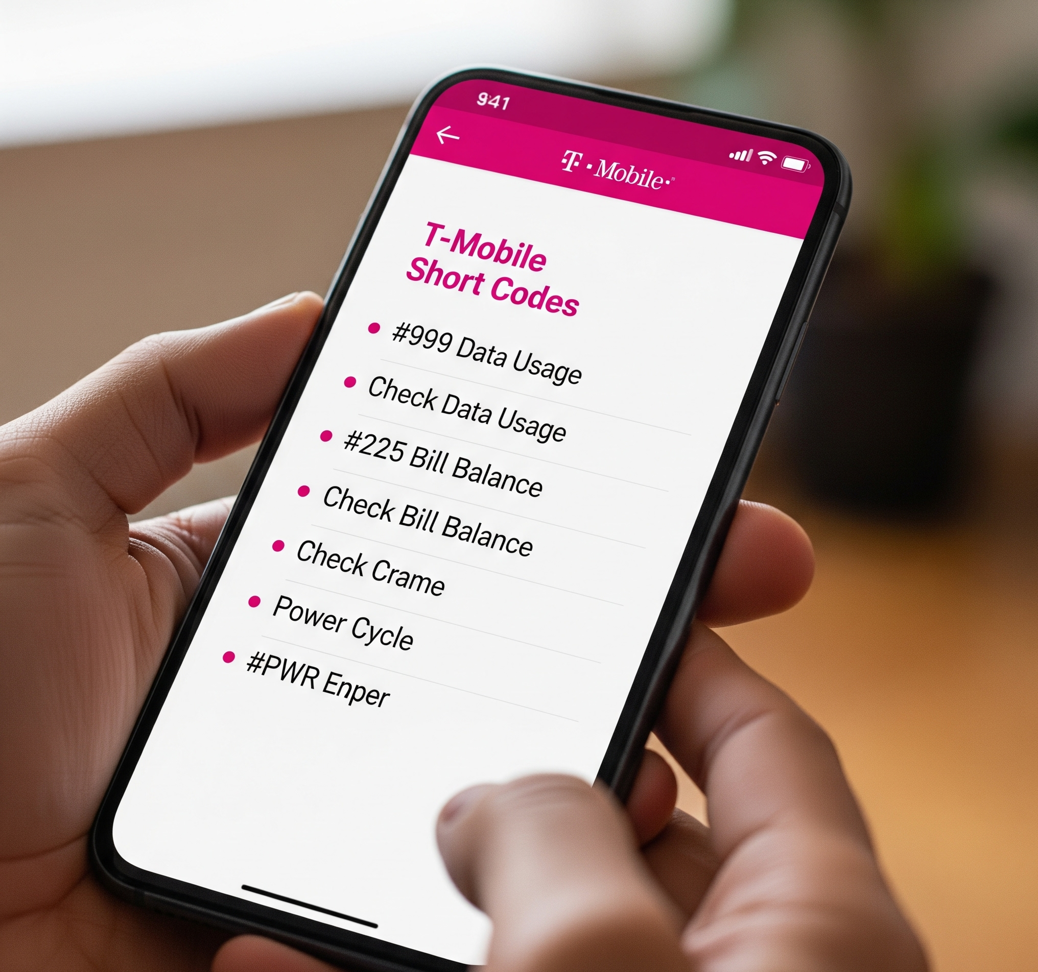 short codes t mobile