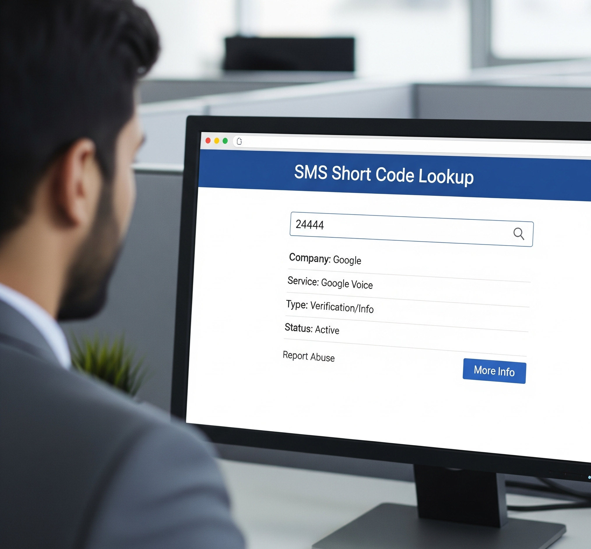sms short code lookup