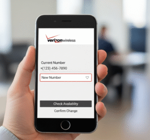 verizon wireless change number