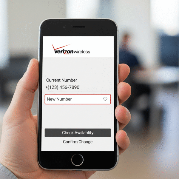 verizon wireless change number